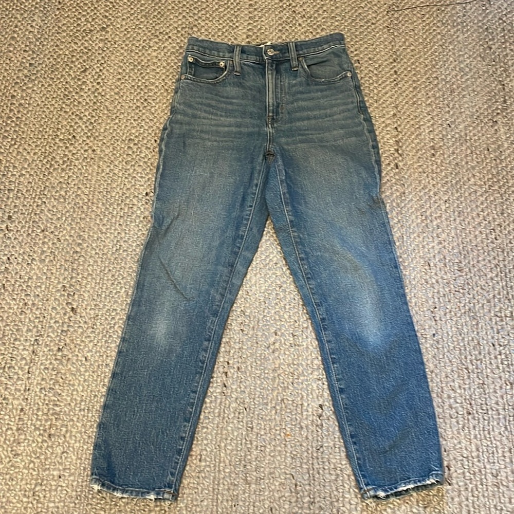 Madewell high-rise slim crop boy Jean size 24